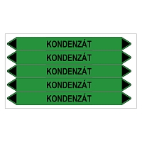 Značení potrubí, kondenzát,5 ks, 150 × 12 mm